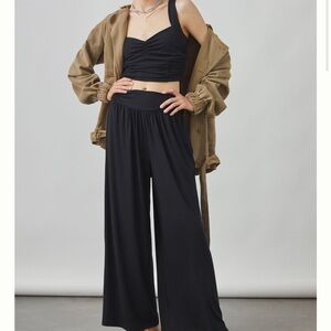 Maeve Wide-Leg Pant Set Size Small